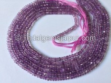 Pink Amethyst Faceted Roundelle